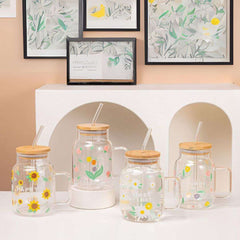 Blossom Big Timber Jar With Lid straw - Ideal Store