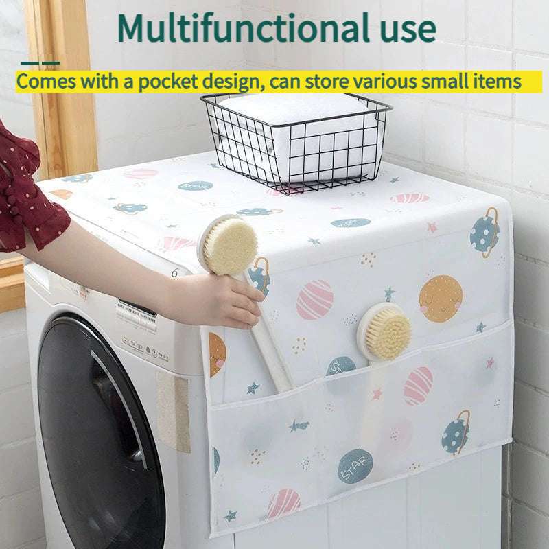 1/4pcs Multifunctional Refrigerator Dust Cover with Pockets, Outdoor Camping