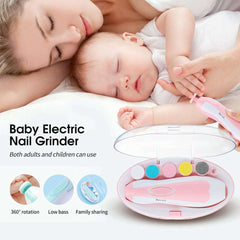 6 in 1 Baby Nail Trimmer Portable Electric Baby Manicure Pedicure Nail Clippers Infant Newborn Baby Nail Cutter with LED Light - Ideal Store