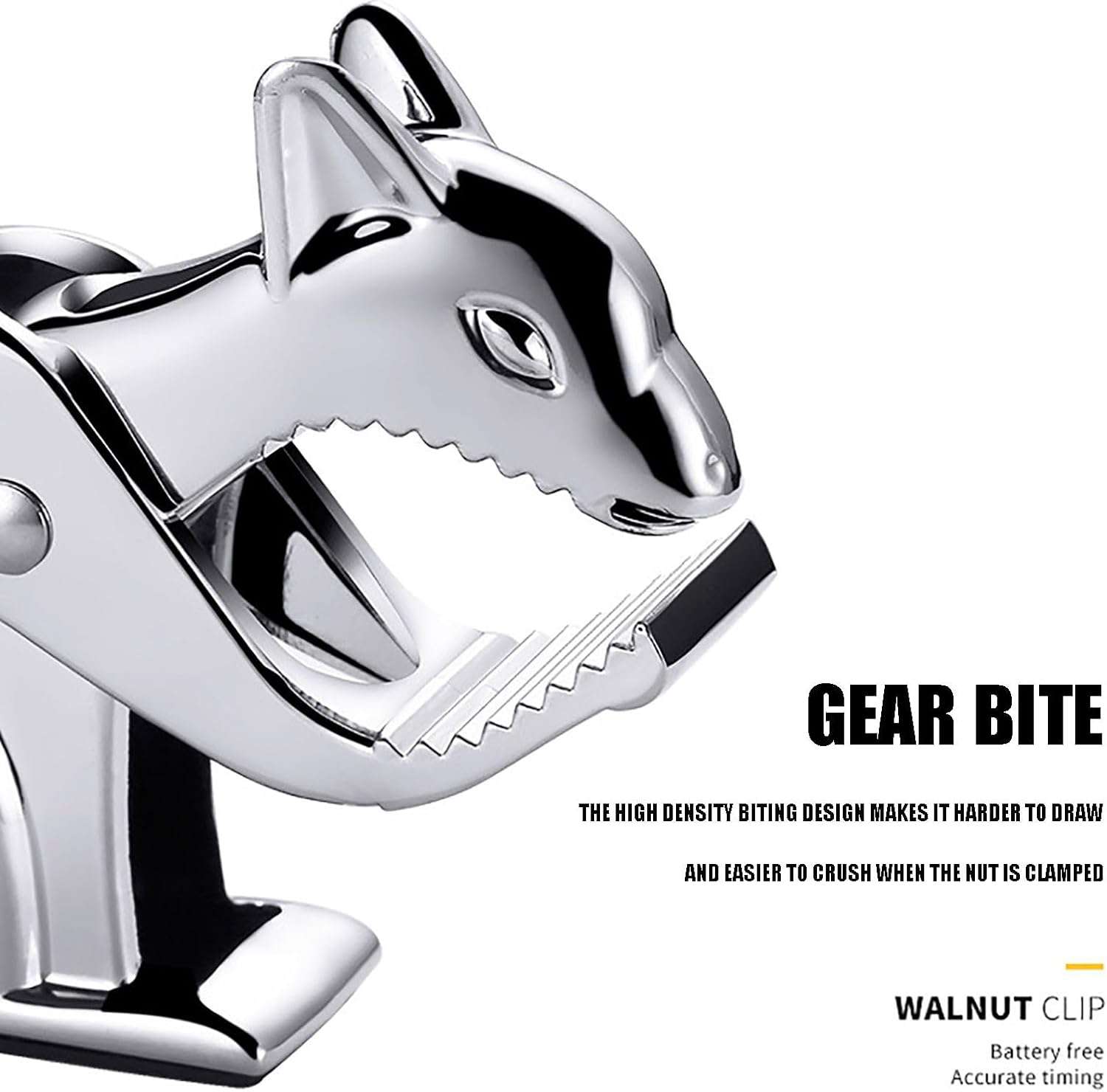 Zinc Alloy Squirrel Shape Walnut Clip, Walnut Crackers, Nut Crackers for All Nuts, Non-Slip Wear-Resistant Sheller - Ideal Store