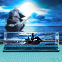 ShipTitanic Liquid Cruise Ship Show Piece Home Decor Office Cruise Ship Mode Floating Bottle, Gifts for Home Desk Decoration - Ideal Store