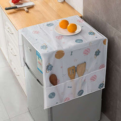 1/4pcs Multifunctional Refrigerator Dust Cover with Pockets, Outdoor Camping - IDEALSTORES