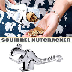 Zinc Alloy Squirrel Shape Walnut Clip, Walnut Crackers, Nut Crackers for All Nuts, Non-Slip Wear-Resistant Sheller - Ideal Store