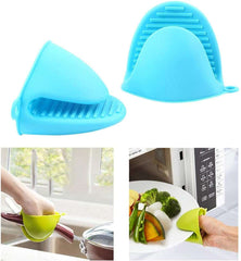 Silicone Pinch Grip Mitten Oven Mitt Gripper Grip Kitchen Pot Holder Utensil Tool, Orange