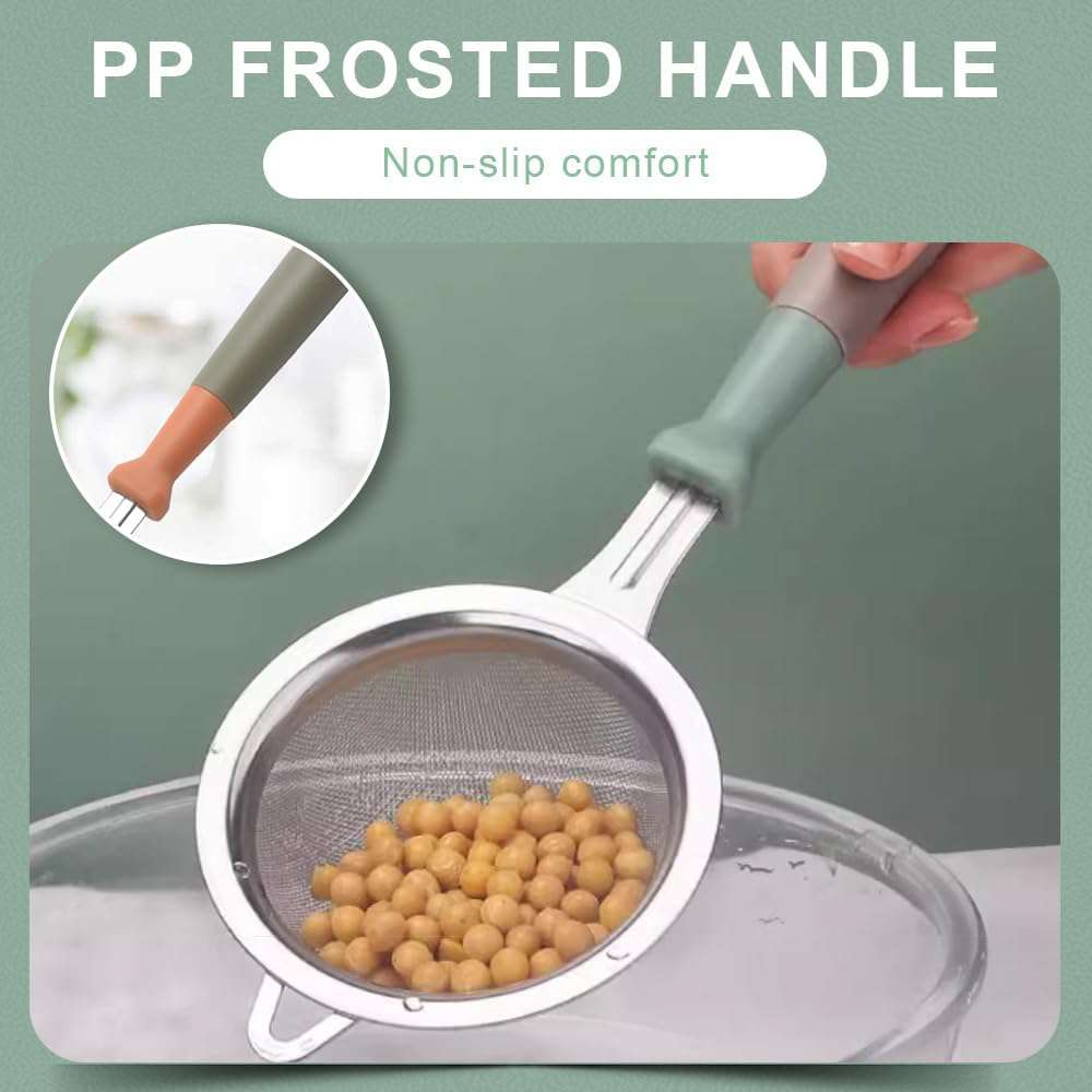 Stainless Steel Tea Strainer Plastic Handle - IDEALSTORES