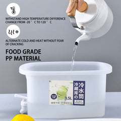 3500ml Fridge Water Dispenser with Faucet – Cold Drink Container for Home Use - Ideal Store