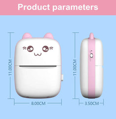 Meow Portable Mini Printer Thermal Label Printers Bluetooth Wireless Printing Inkless Stickers Paper 57mm Impressora Portatil - Ideal Store