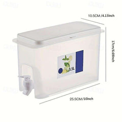 3500ml Fridge Water Dispenser with Faucet – Cold Drink Container for Home Use - Ideal Store